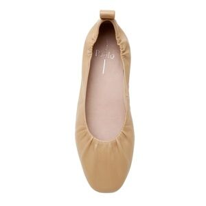 Paolo Tan Leather Ballet Flat